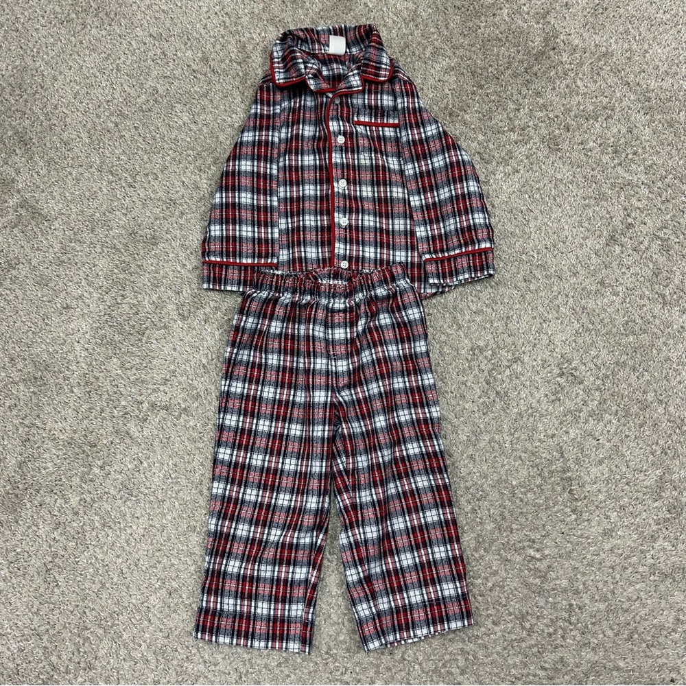 GAP Kids Plaid Pajama Set‎ - Red, Black, and White